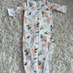 Baby girl knot onesie